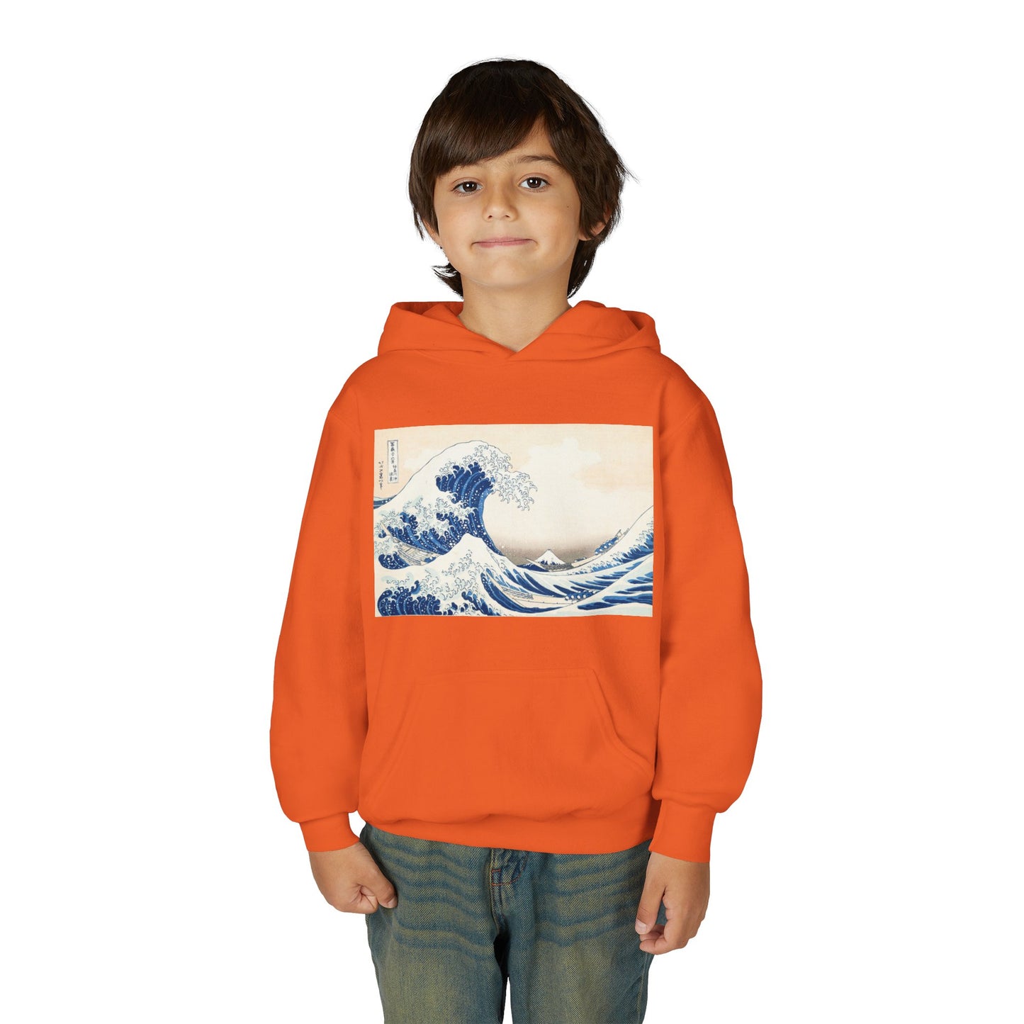 Great Wave off Kanagawa Kids Hoodie - Hokusai Japanese Art Youth Sweatshirt