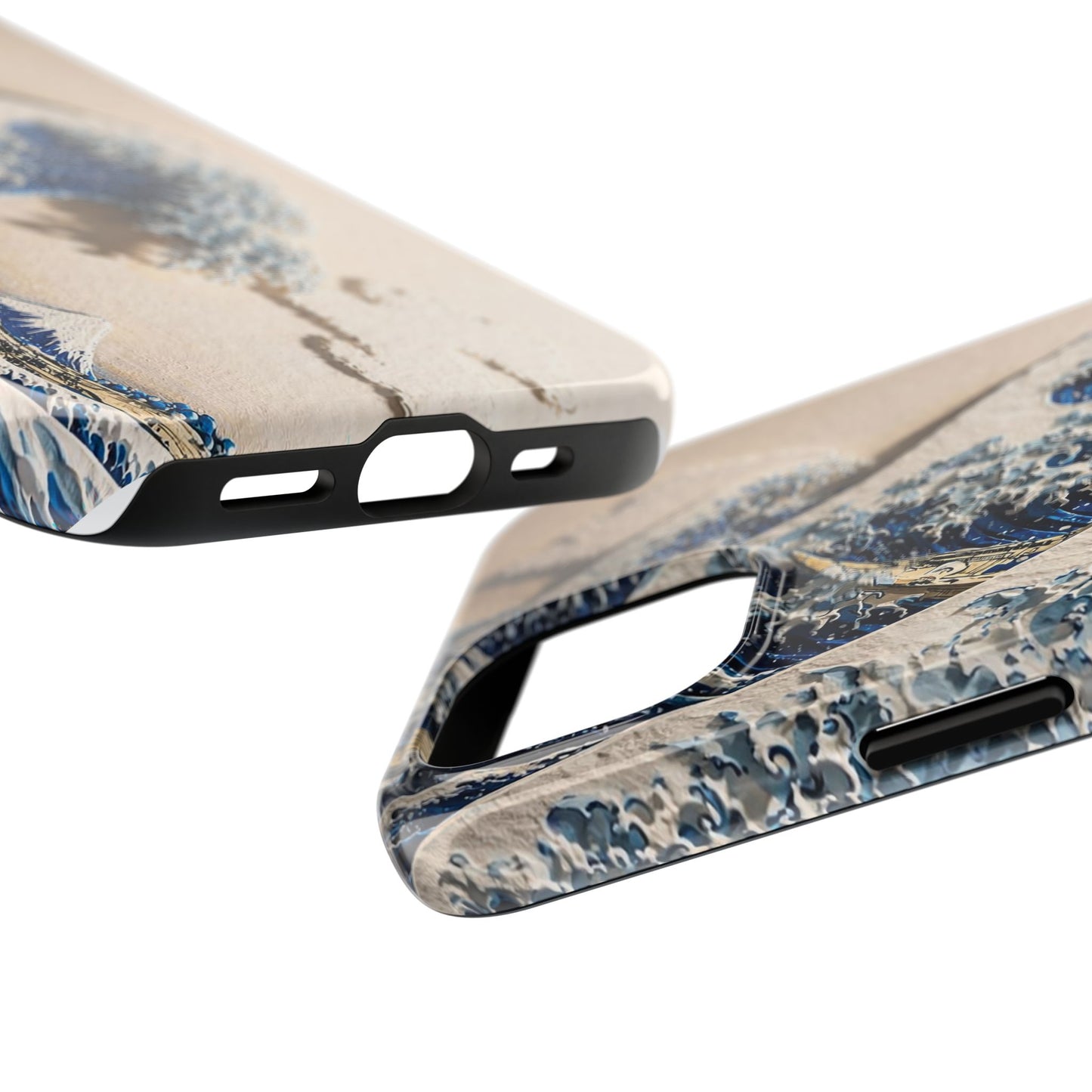 Great Wave 3D Embossed Tough Phone Case – Hokusai Japanese Art