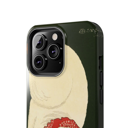 Taisho Era Lucky White Cat Phone Case | 1921 Japanese Woodblock Art | Zen Cat Design
