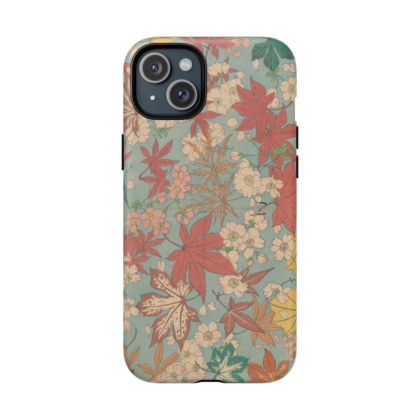 Meiji Era Maple & Autumn Bloom Phone Case | "Chiyogami Mihon" Japanese Archive Art