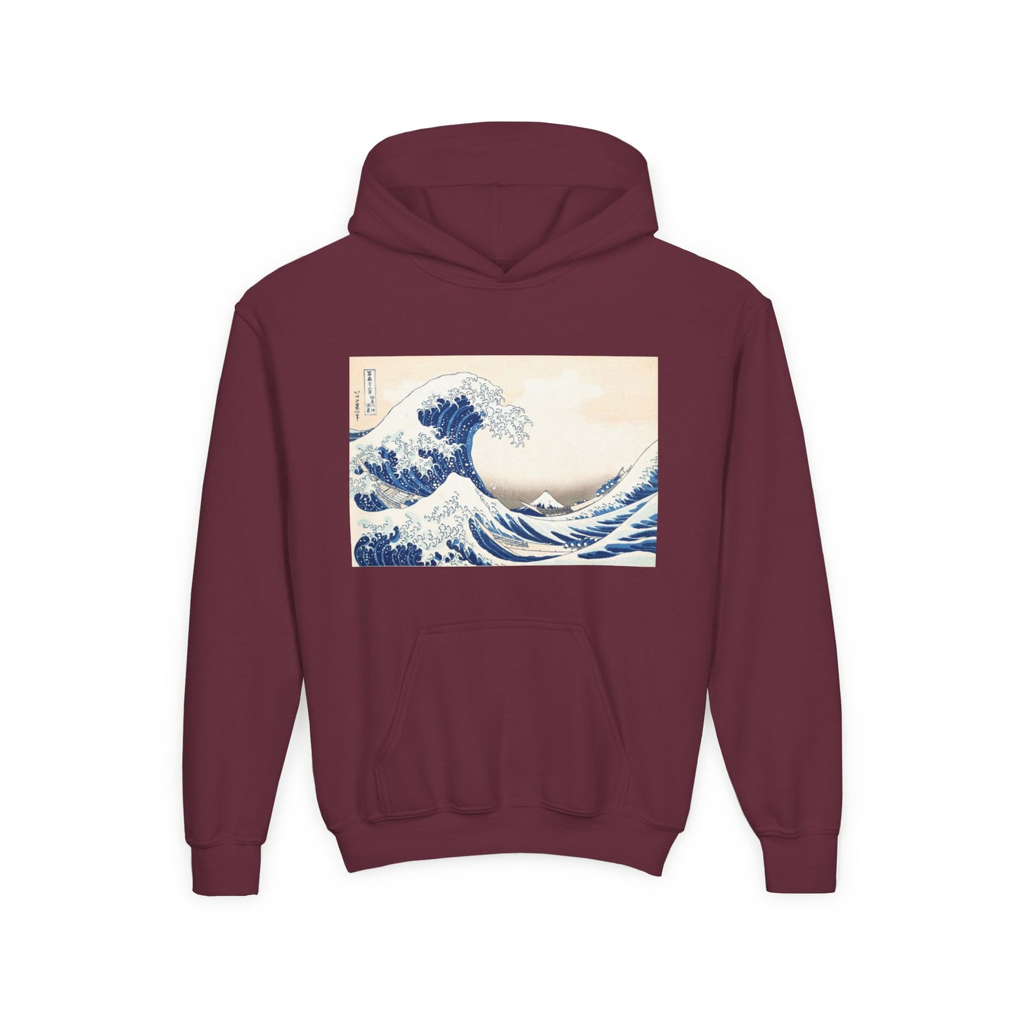 Great Wave off Kanagawa Kids Hoodie - Hokusai Japanese Art Youth Sweatshirt