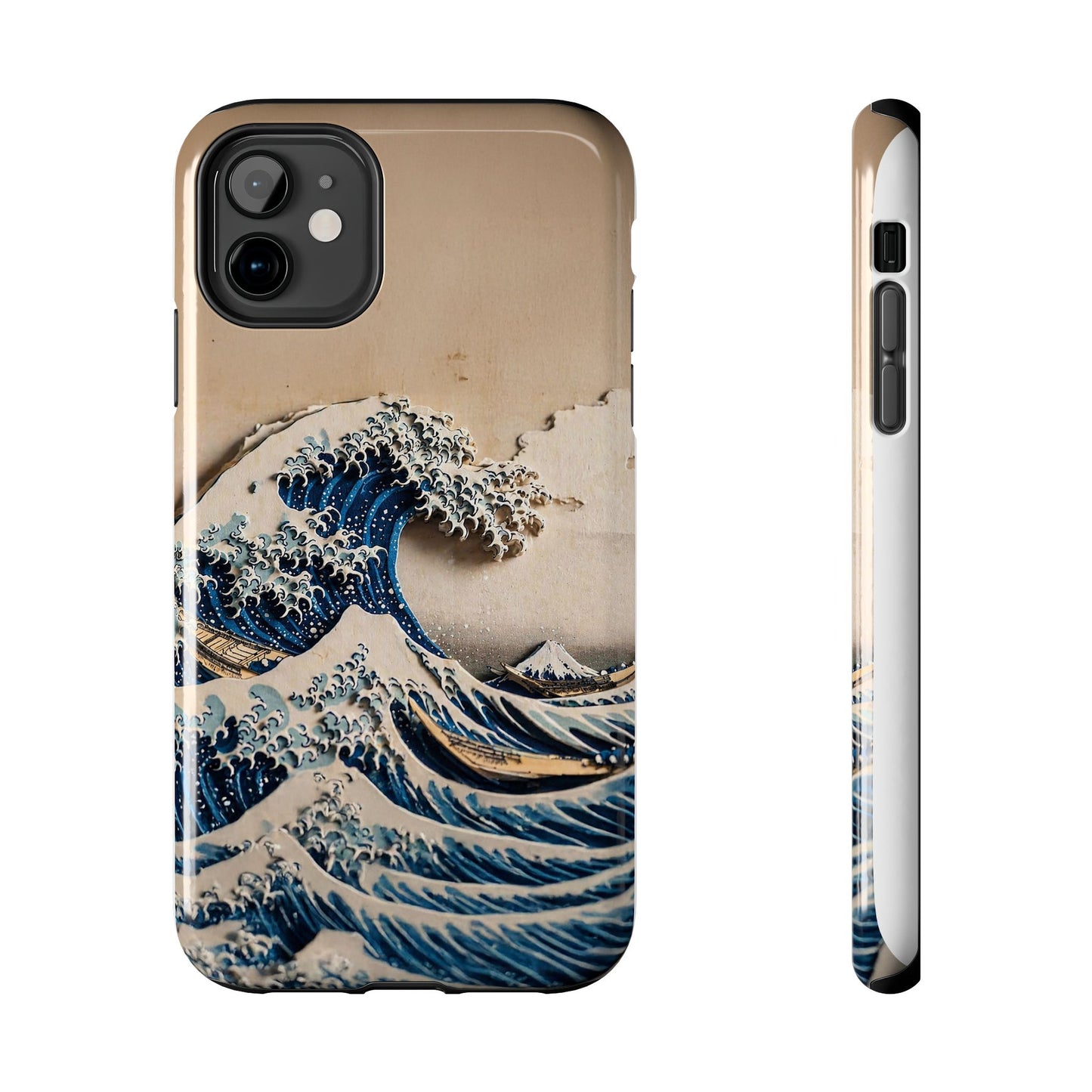 Japanese Great Wave Phone Case | Hokusai Katsushika 3D Art | Edo Era Masterpiece | Fuji Mountain
