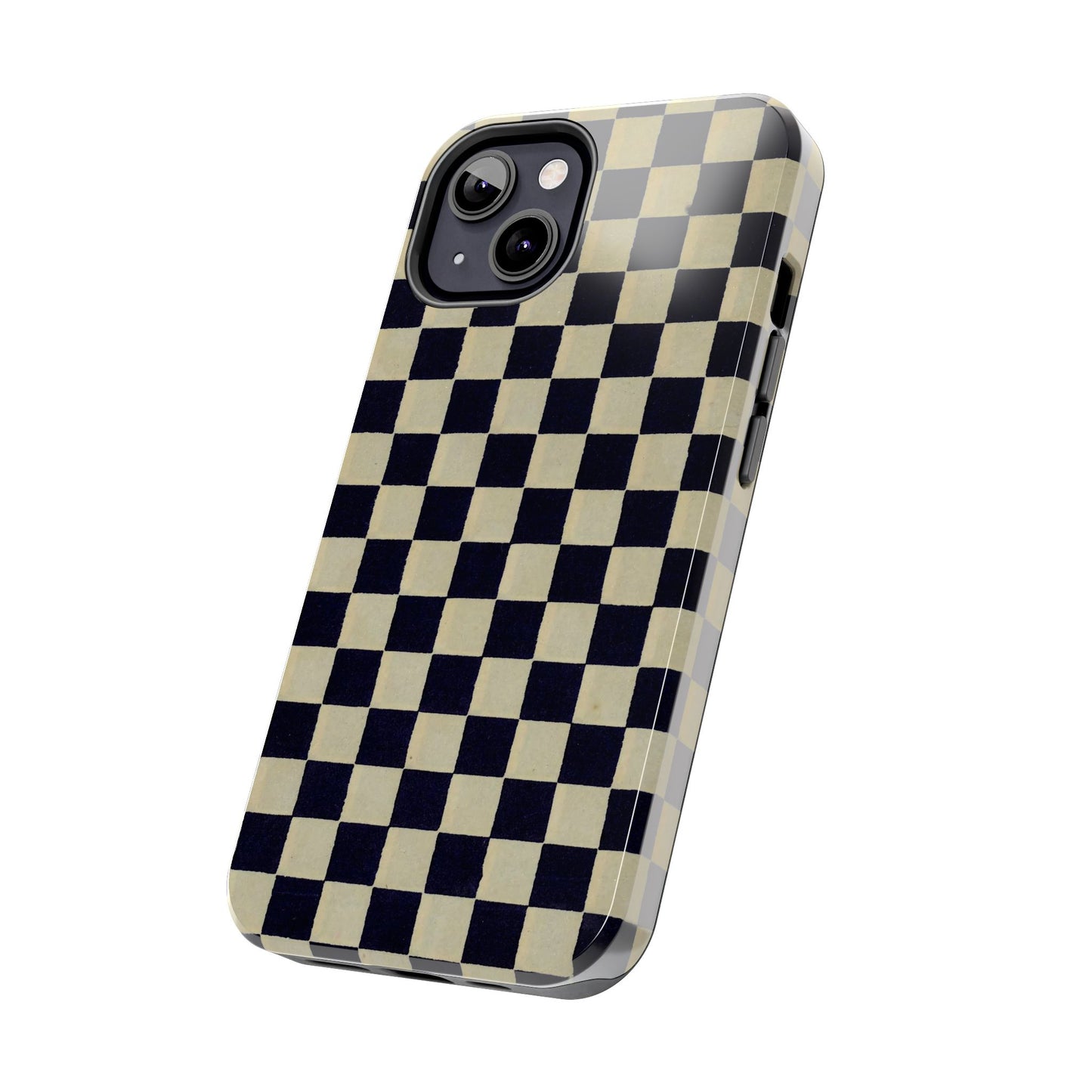 Ichimatsu Check Phone Case | Japanese Chiyogami Art | Taisho Modern Design 1926
