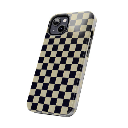 Ichimatsu Check Phone Case | Japanese Chiyogami Art | Taisho Modern Design 1926