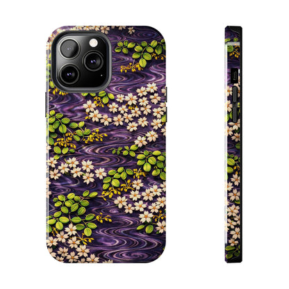 Sakura River Phone Case – Japanese Chiyogami Inspired Design