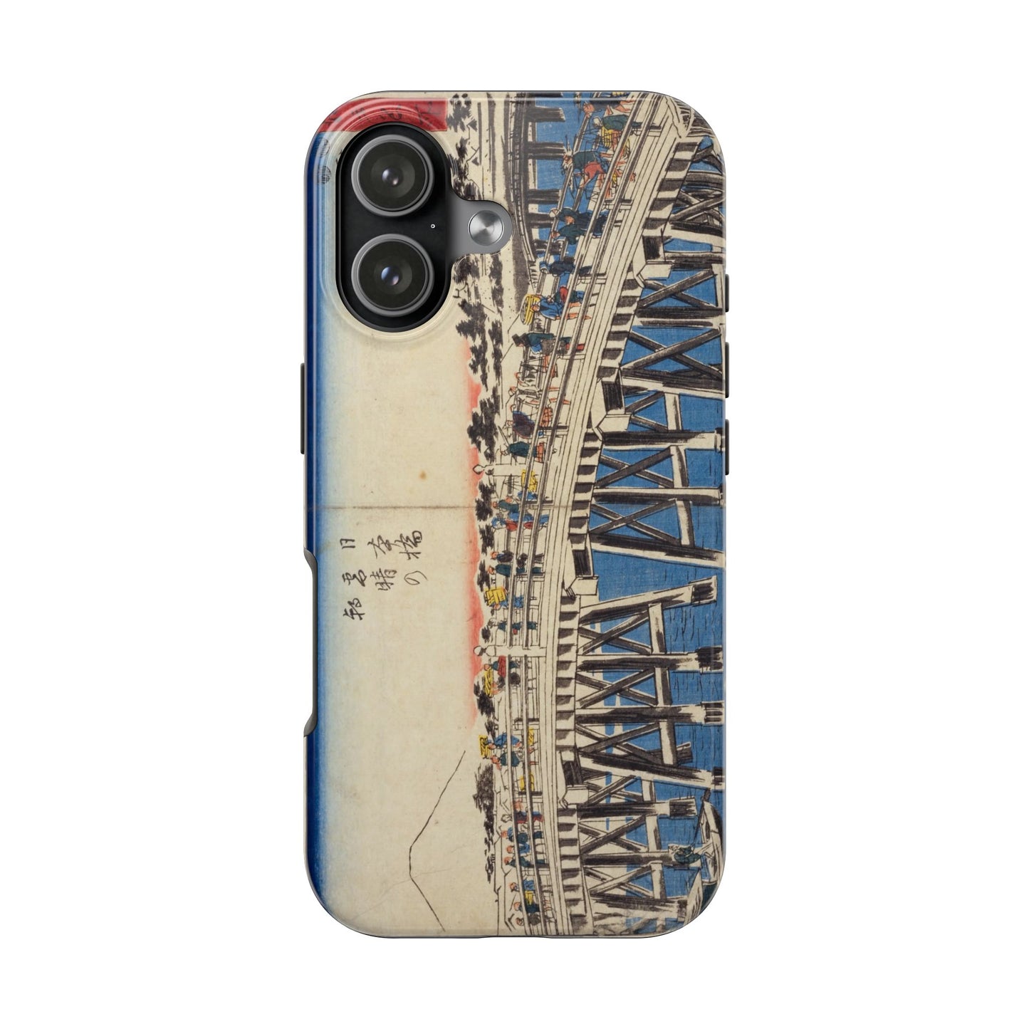浮世絵ブリッジ・ミニマルスマホケース Ukiyo-e Bridge Minimalist Phone Case