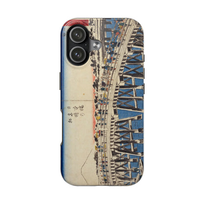 浮世絵ブリッジ・ミニマルスマホケース Ukiyo-e Bridge Minimalist Phone Case