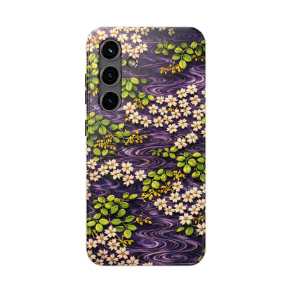 Sakura River Phone Case – Japanese Chiyogami Inspired Design