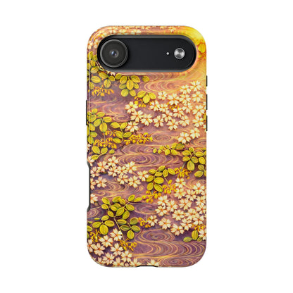 Sakura River Morning Light Phone Case – Japanese Chiyogami Inspired