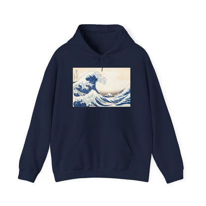 Great Wave off Kanagawa Hoodie - Hokusai Japanese Ukiyo-e Unisex Sweatshirt