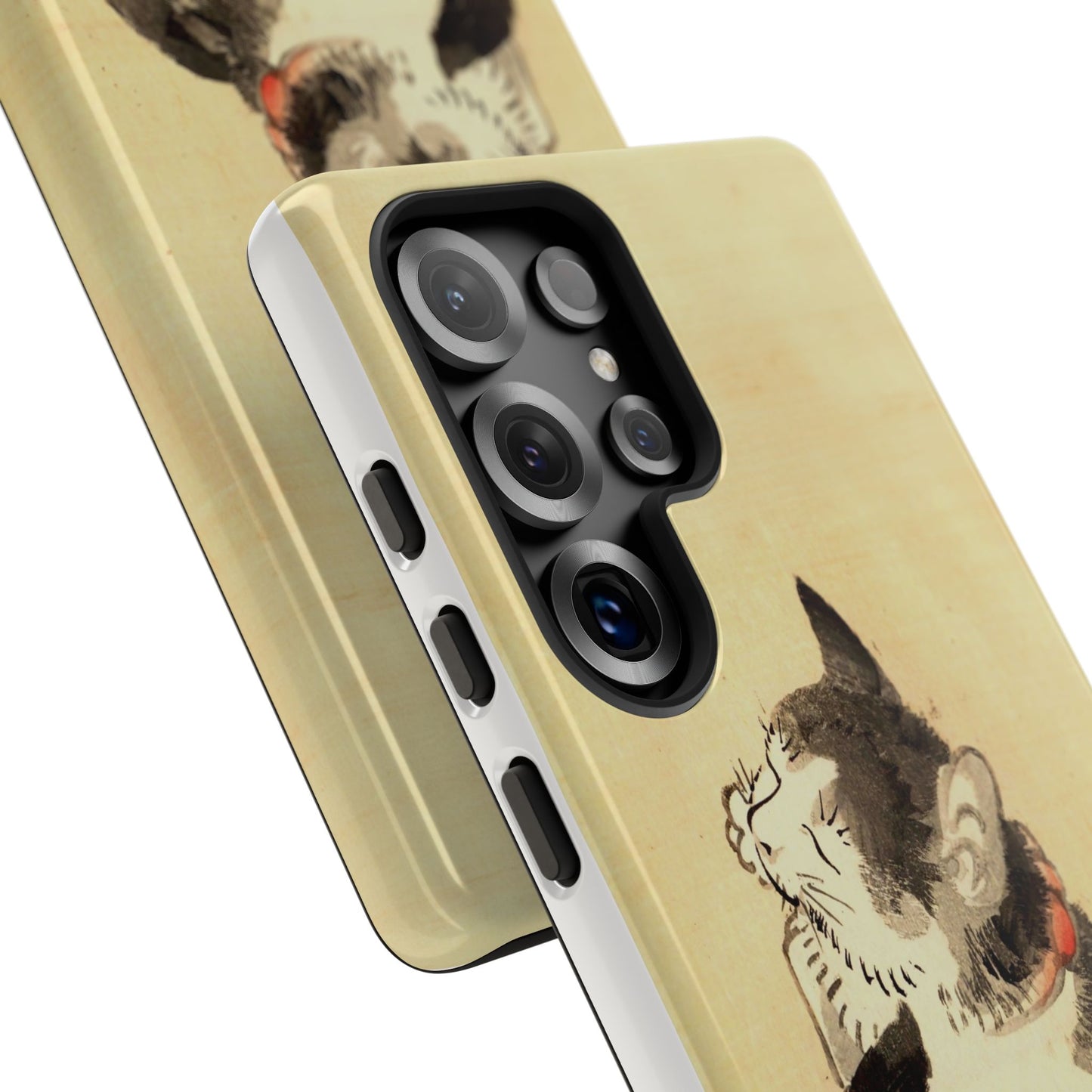Sleeping Cat iPhone Case | Meiji Era Japanese Ink Painting | Ukiyo-e Art Phone Case | Vintage Japan Cat Gift