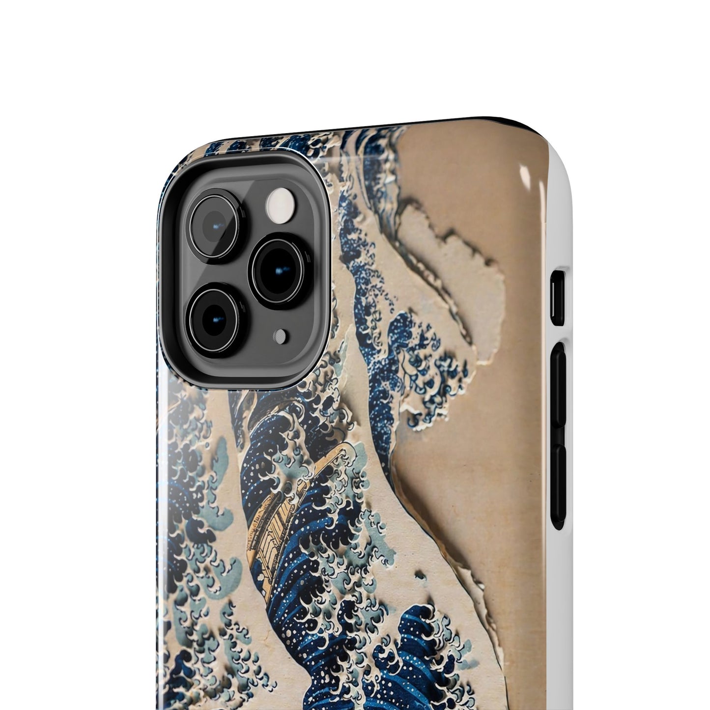 Great Wave 3D Shadow Relief Tough Phone Case – Hokusai Japanese Art