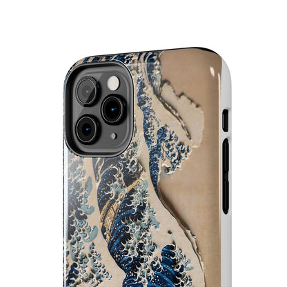 Great Wave 3D Shadow Relief Tough Phone Case – Hokusai Japanese Art