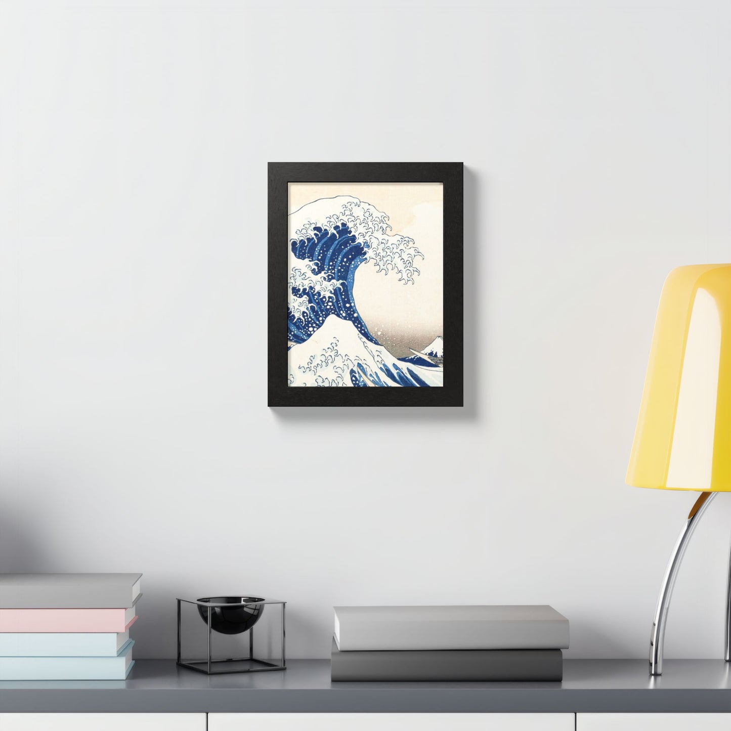The Great Wave off Kanagawa – Katsushika Hokusai |  Japanese Ukiyo-e Fine Art Framed Poster |  Vintage Wall Art Print
