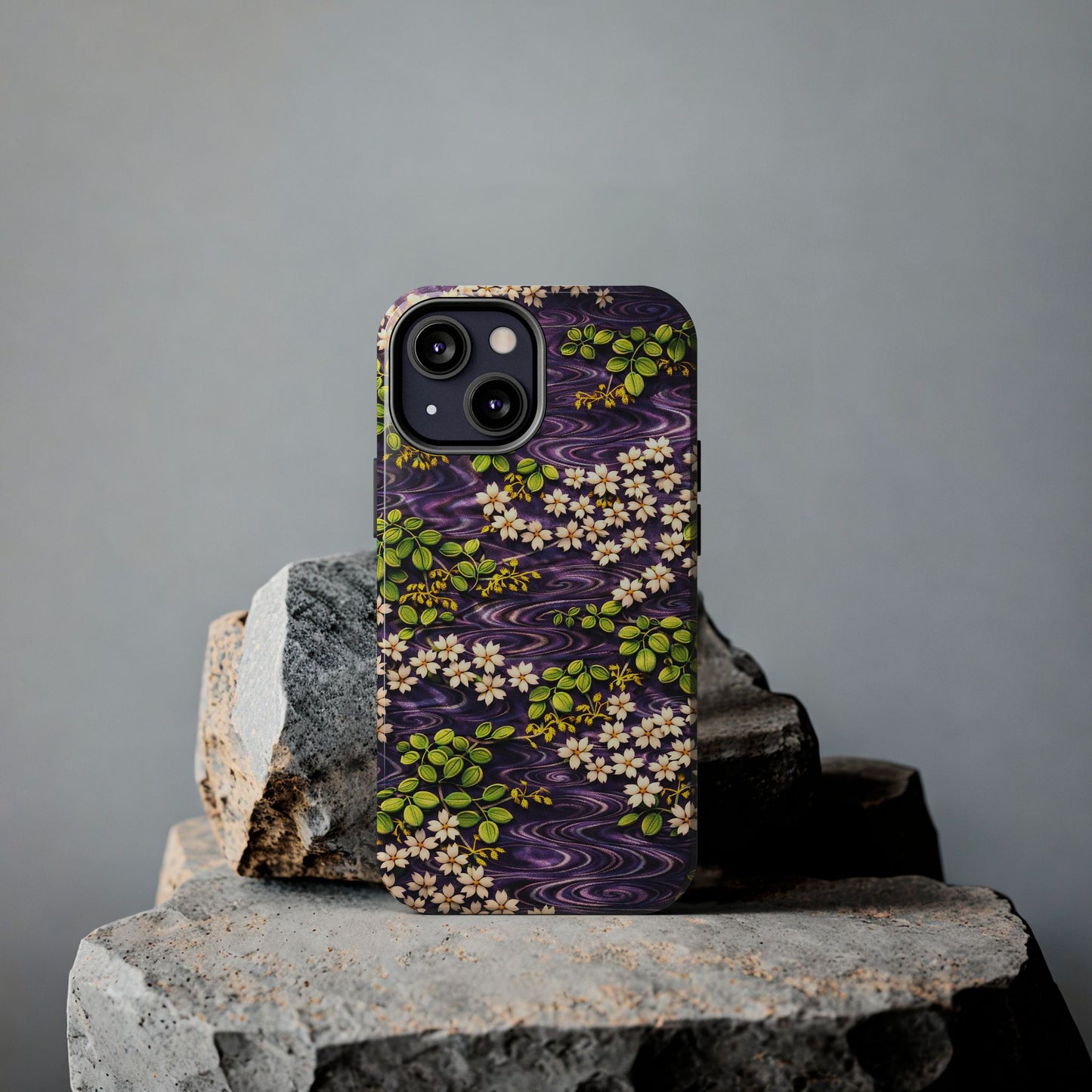 Sakura River Phone Case – Japanese Chiyogami Inspired Design
