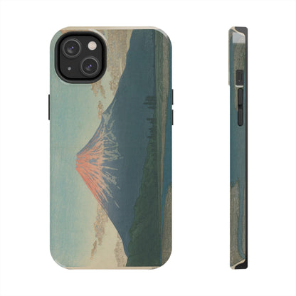 Red Fuji Japanese Ukiyo-e Phone Case - Hokusai Mount Fuji Art Cover