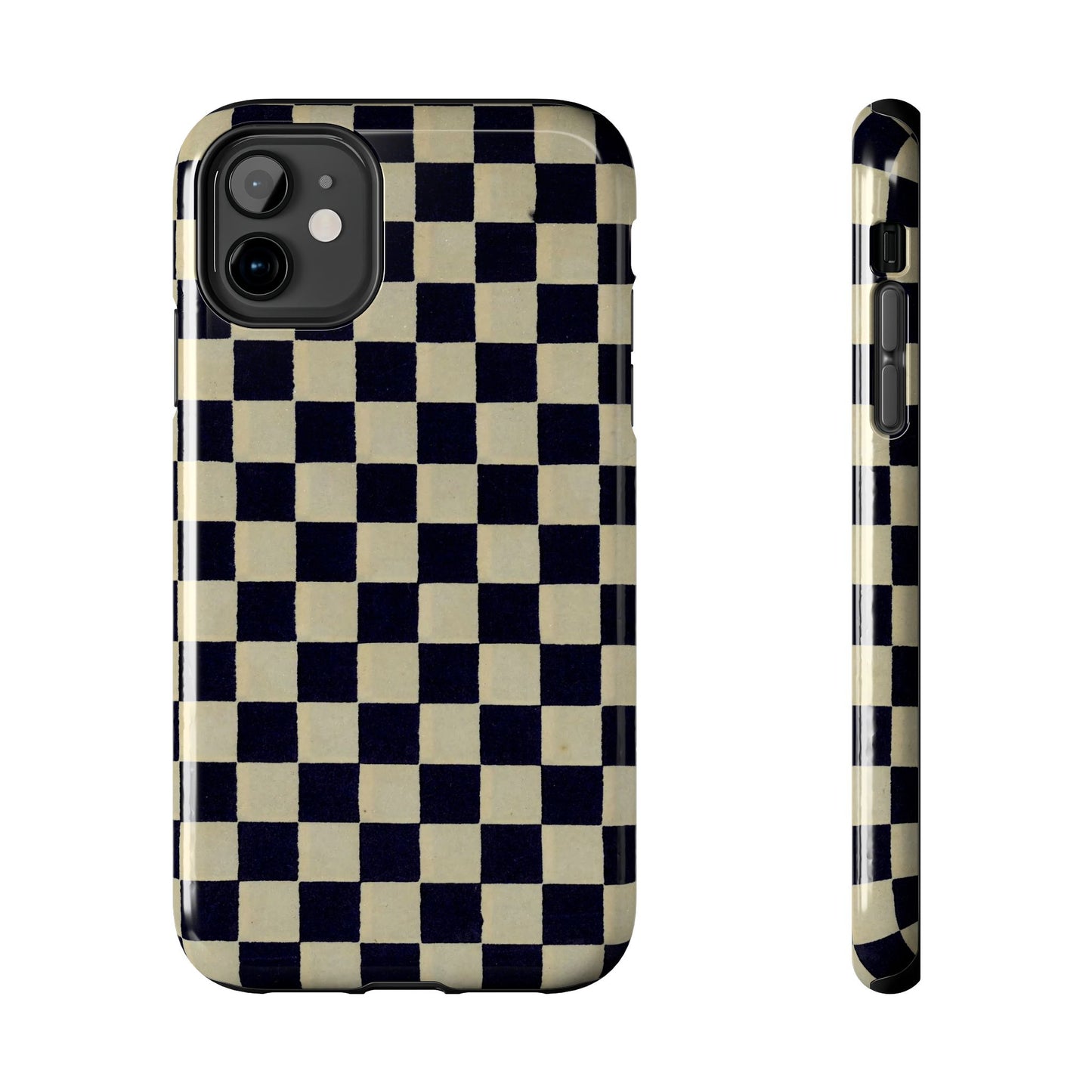 Ichimatsu Check Phone Case | Japanese Chiyogami Art | Taisho Modern Design 1926
