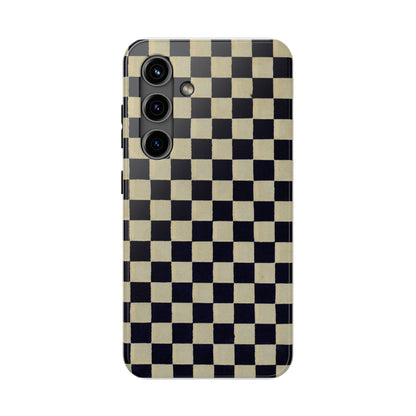 Ichimatsu Check Phone Case | Japanese Chiyogami Art | Taisho Modern Design 1926