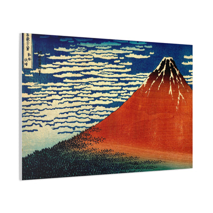 Red Fuji Canvas Print - Hokusai Fine Wind Clear Morning Japanese Ukiyo-e Wall Art