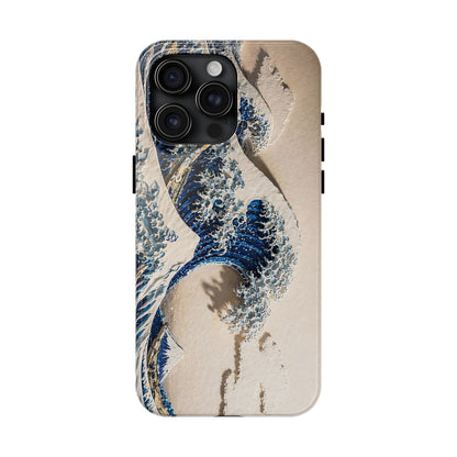 Great Wave 3D Embossed Tough Phone Case – Hokusai Japanese Art