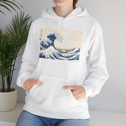 Great Wave off Kanagawa Hoodie - Hokusai Japanese Ukiyo-e Unisex Sweatshirt