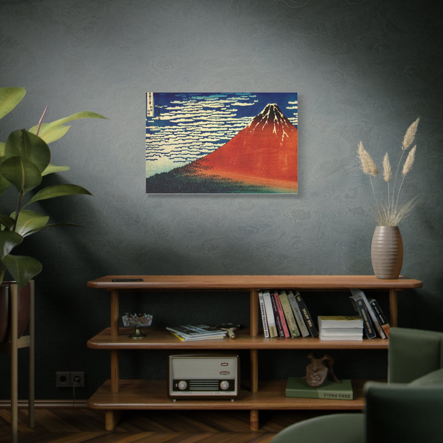 Red Fuji Canvas Print - Hokusai Fine Wind Clear Morning Japanese Ukiyo-e Wall Art