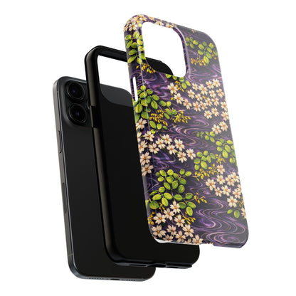 Sakura River Phone Case – Japanese Chiyogami Inspired Design