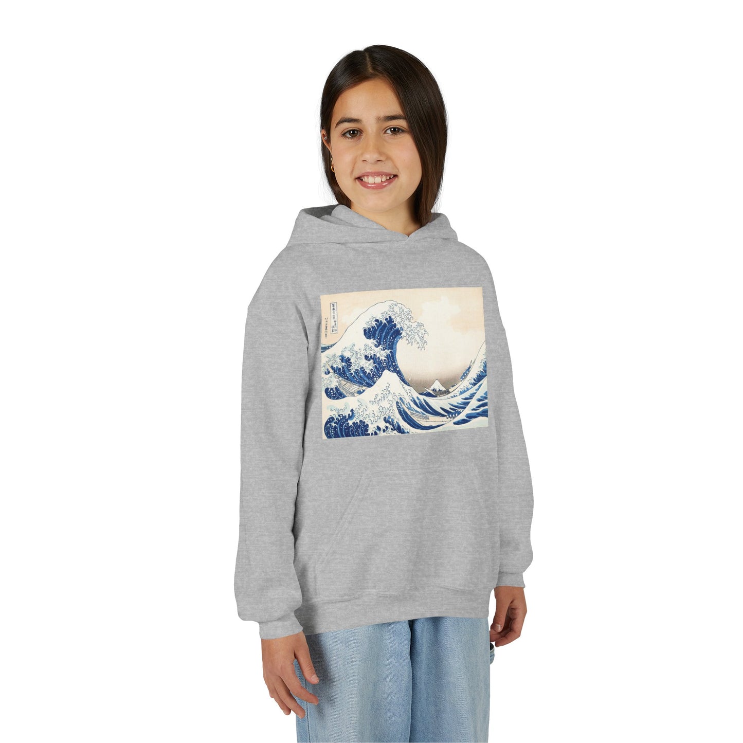 Great Wave off Kanagawa Kids Hoodie - Hokusai Japanese Art Youth Sweatshirt