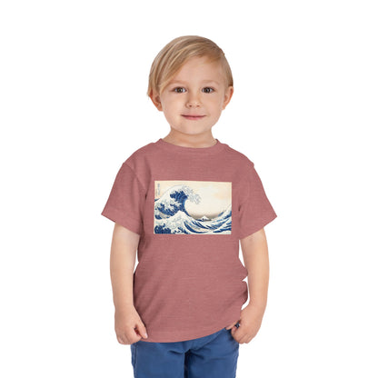 Great Wave off Kanagawa Toddler T-Shirt - Hokusai Japanese Art Kids Tee