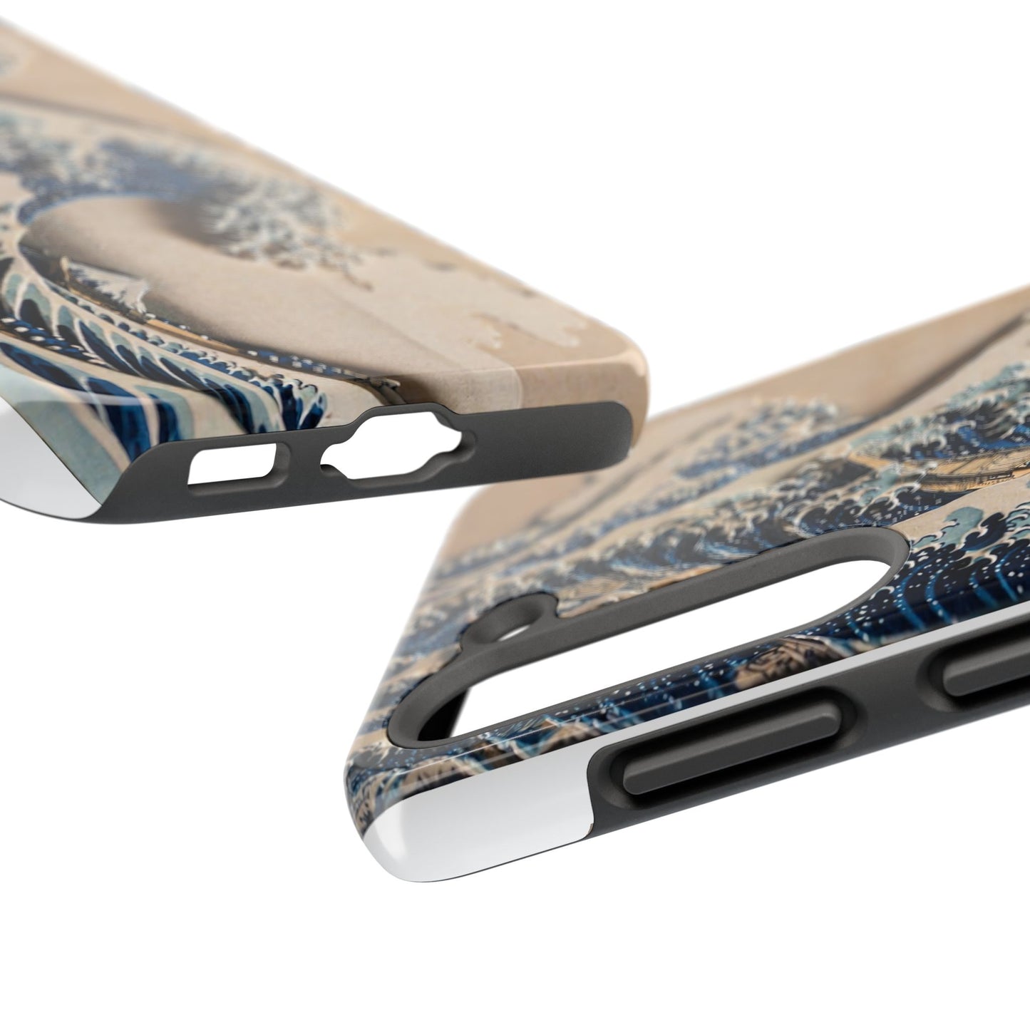 Great Wave 3D Shadow Relief Tough Phone Case – Hokusai Japanese Art