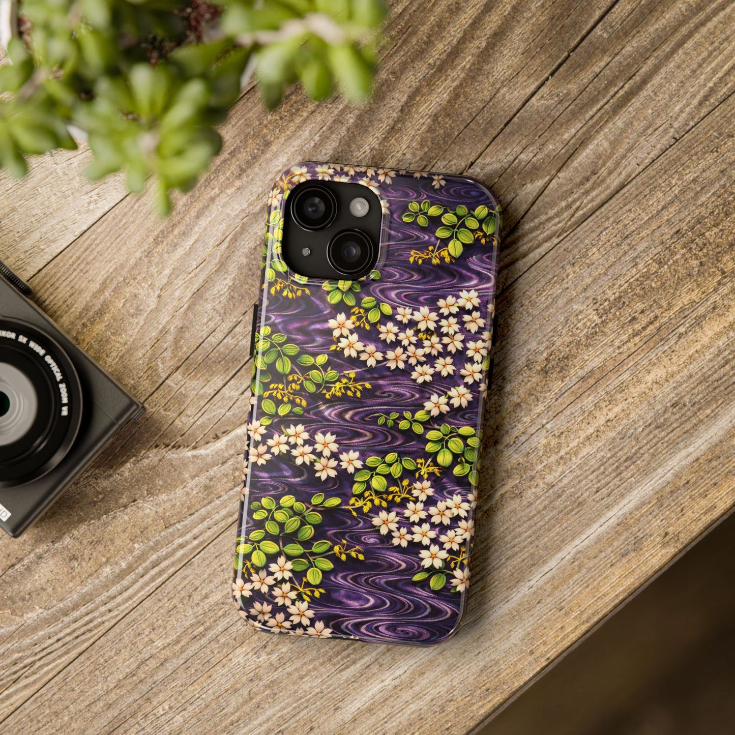 Sakura River Phone Case – Japanese Chiyogami Inspired Design