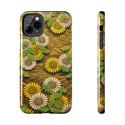 Japanese Dandelion Morning Glow Tough Phone Case | Kamisaka Sekka 1901 | Meiji Era Art