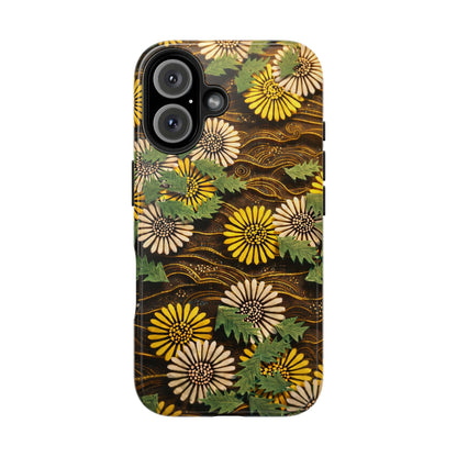 Japanese Dandelion Tough Phone Case | Kamisaka Sekka Zuanbyakushu 1901 | Meiji Era Art