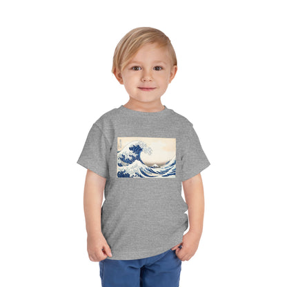 Great Wave off Kanagawa Toddler T-Shirt - Hokusai Japanese Art Kids Tee