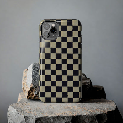 Ichimatsu Check Phone Case | Japanese Chiyogami Art | Taisho Modern Design 1926