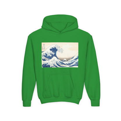 Great Wave off Kanagawa Kids Hoodie - Hokusai Japanese Art Youth Sweatshirt