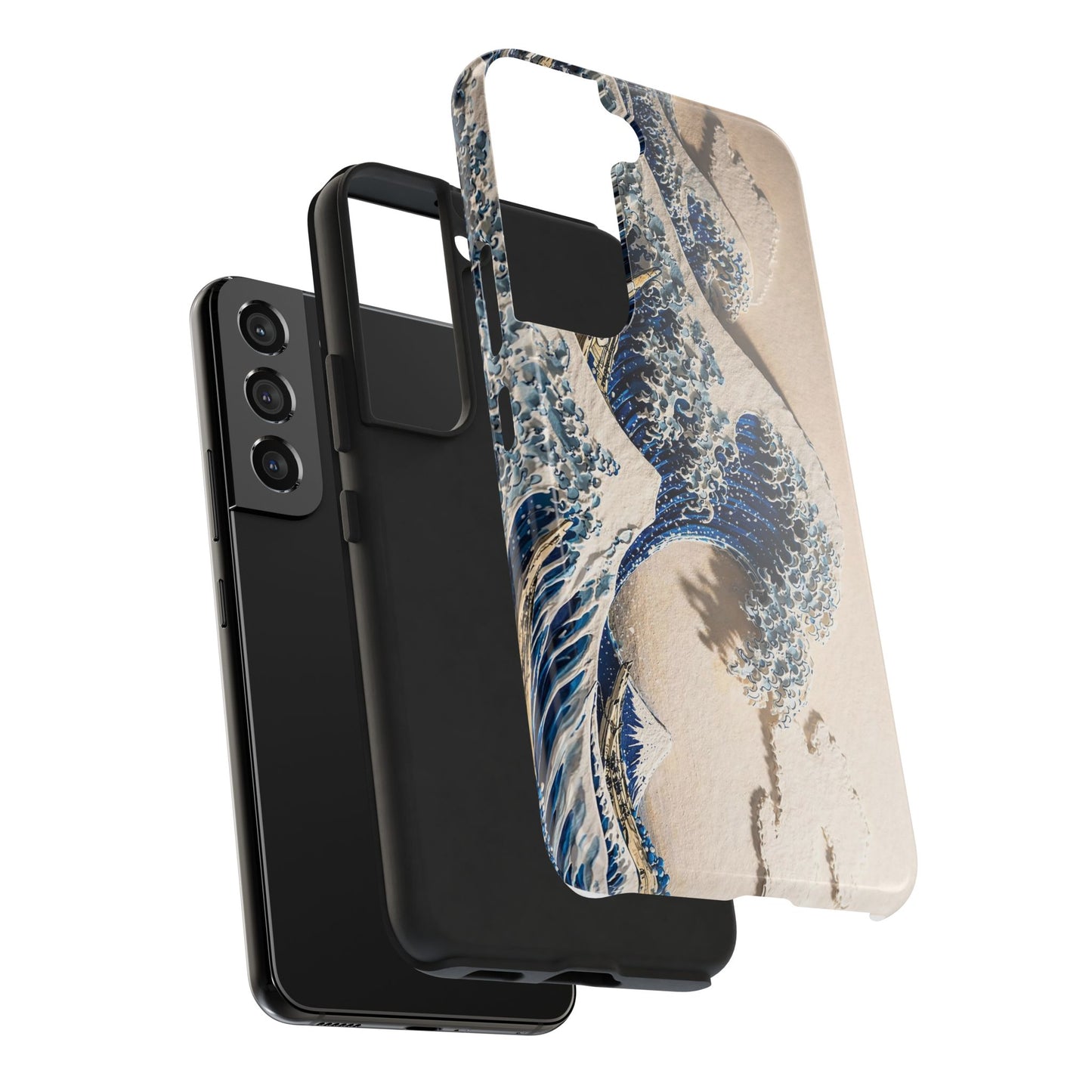 Great Wave 3D Embossed Tough Phone Case – Hokusai Japanese Art