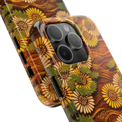 Japanese Dandelion Sunset Glow Tough Phone Case | Kamisaka Sekka 1901 | Meiji Era Art