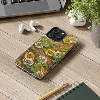 Japanese Dandelion Morning Glow Tough Phone Case | Kamisaka Sekka 1901 | Meiji Era Art