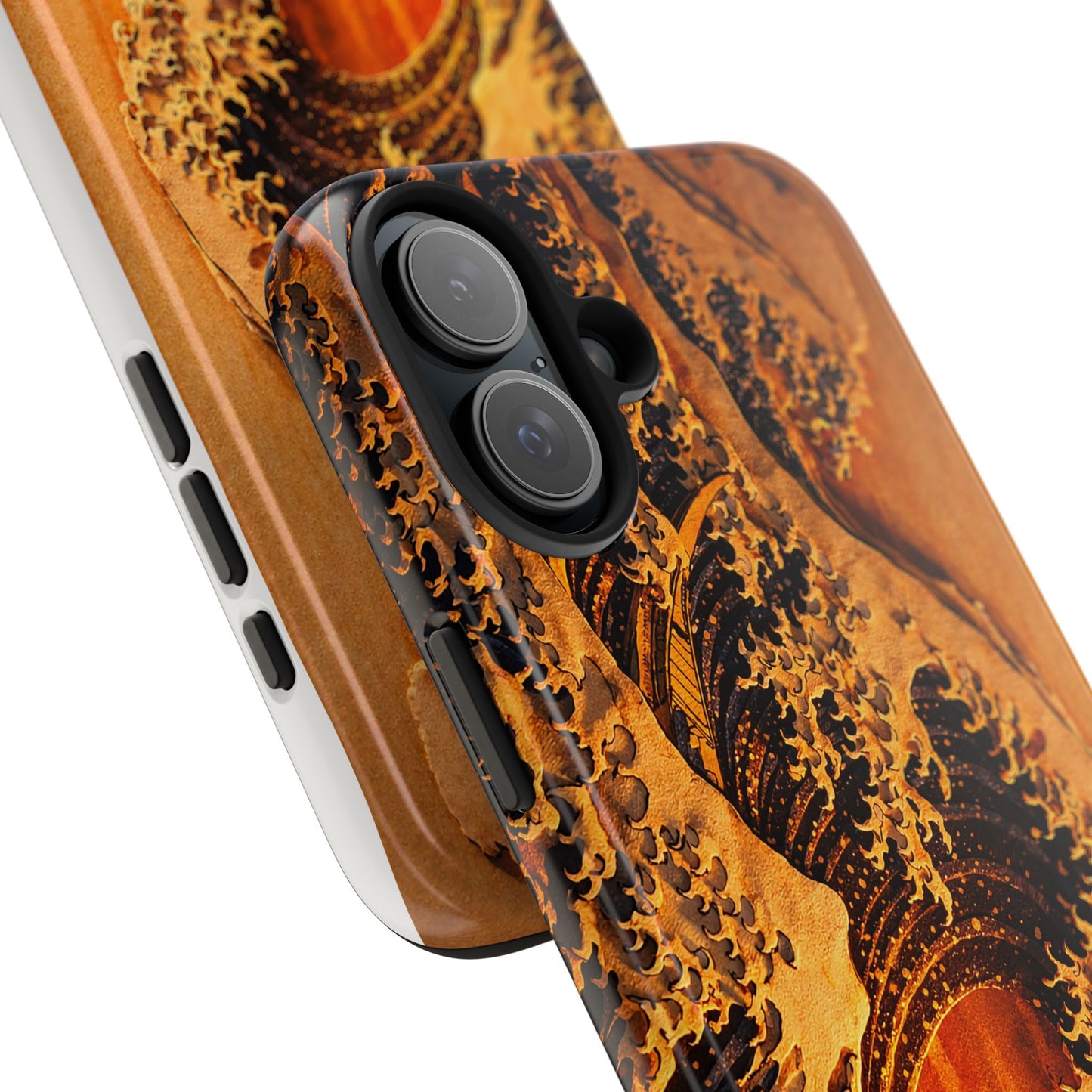 Golden Wave Tough Phone Case – Hokusai Sunset Japanese Art