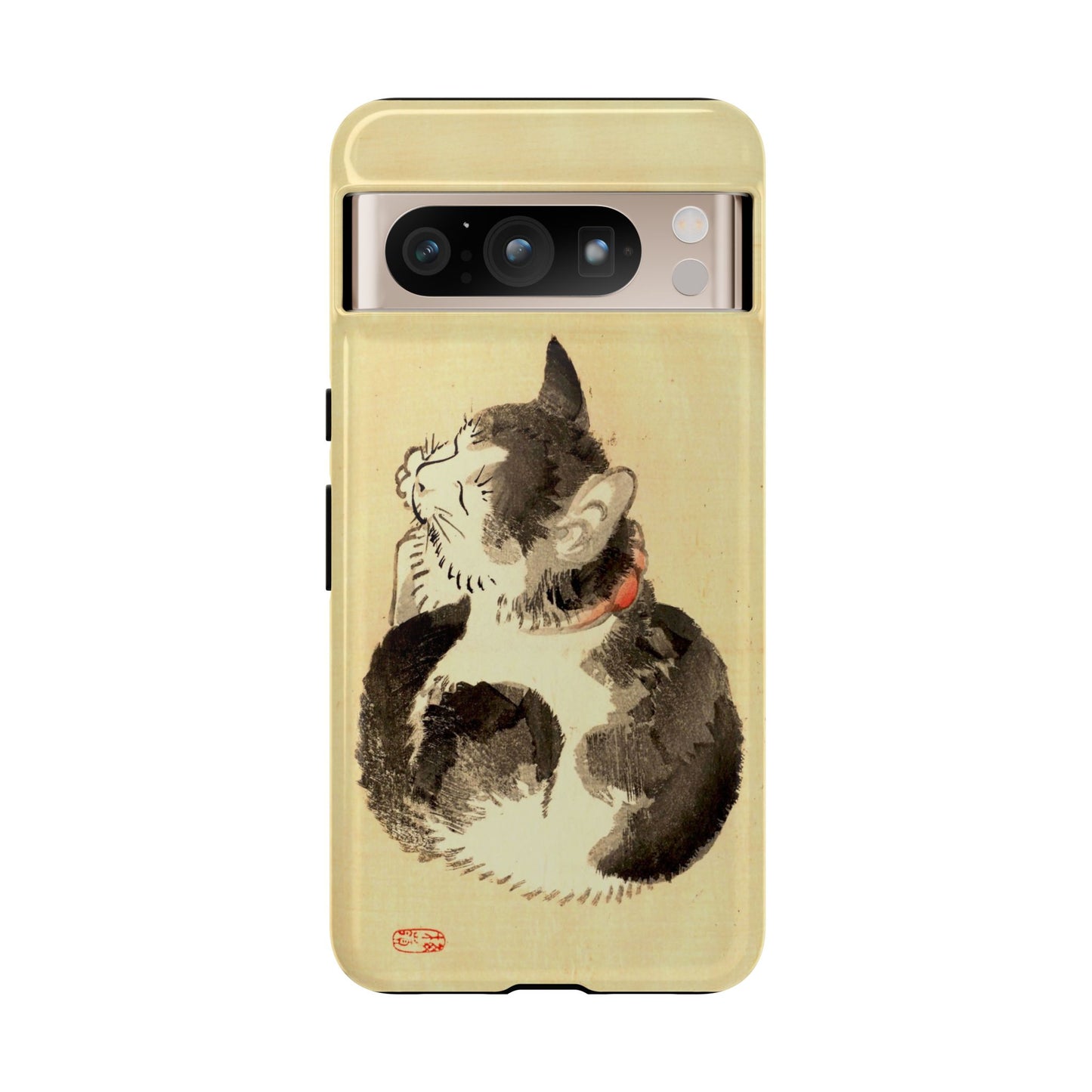 Sleeping Cat iPhone Case | Meiji Era Japanese Ink Painting | Ukiyo-e Art Phone Case | Vintage Japan Cat Gift