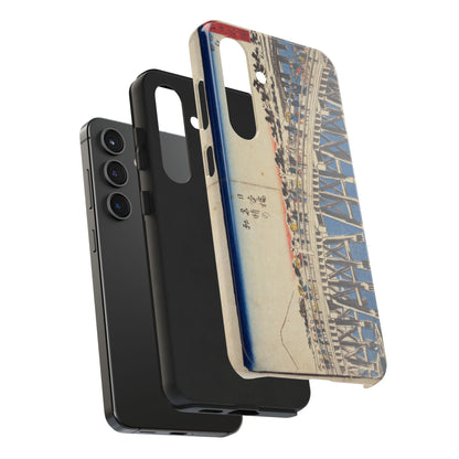 浮世絵ブリッジ・ミニマルスマホケース Ukiyo-e Bridge Minimalist Phone Case