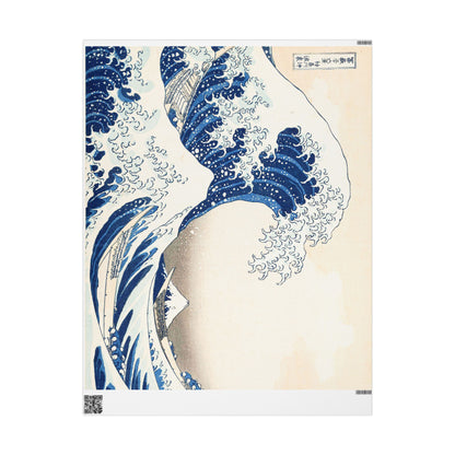 Great Wave off Kanagawa Wrapping Paper - Hokusai Japanese Ukiyo-e Gift Wrap