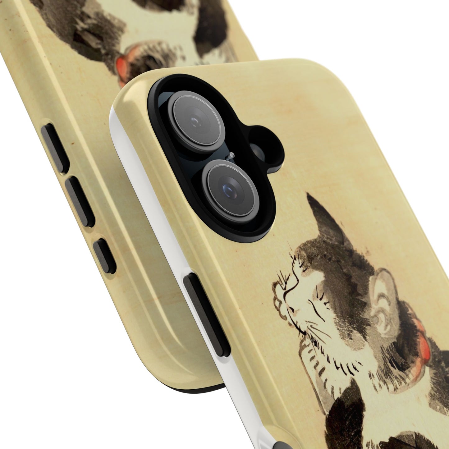 Sleeping Cat iPhone Case | Meiji Era Japanese Ink Painting | Ukiyo-e Art Phone Case | Vintage Japan Cat Gift
