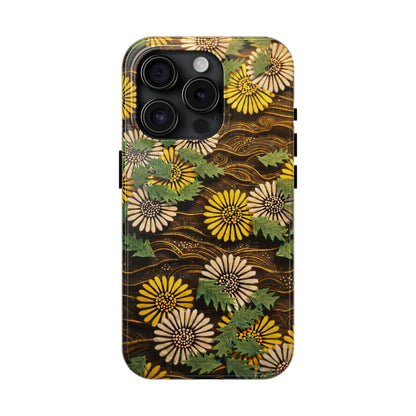 Japanese Dandelion Tough Phone Case | Kamisaka Sekka Zuanbyakushu 1901 | Meiji Era Art
