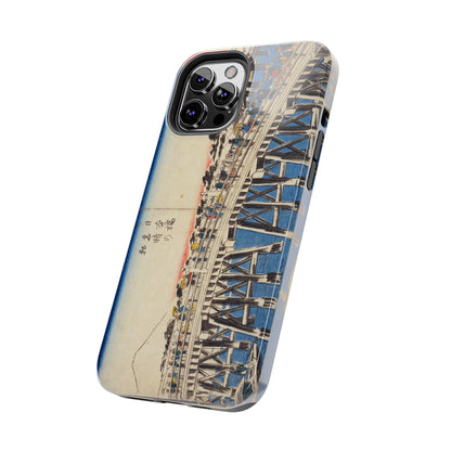 浮世絵ブリッジ・ミニマルスマホケース Ukiyo-e Bridge Minimalist Phone Case