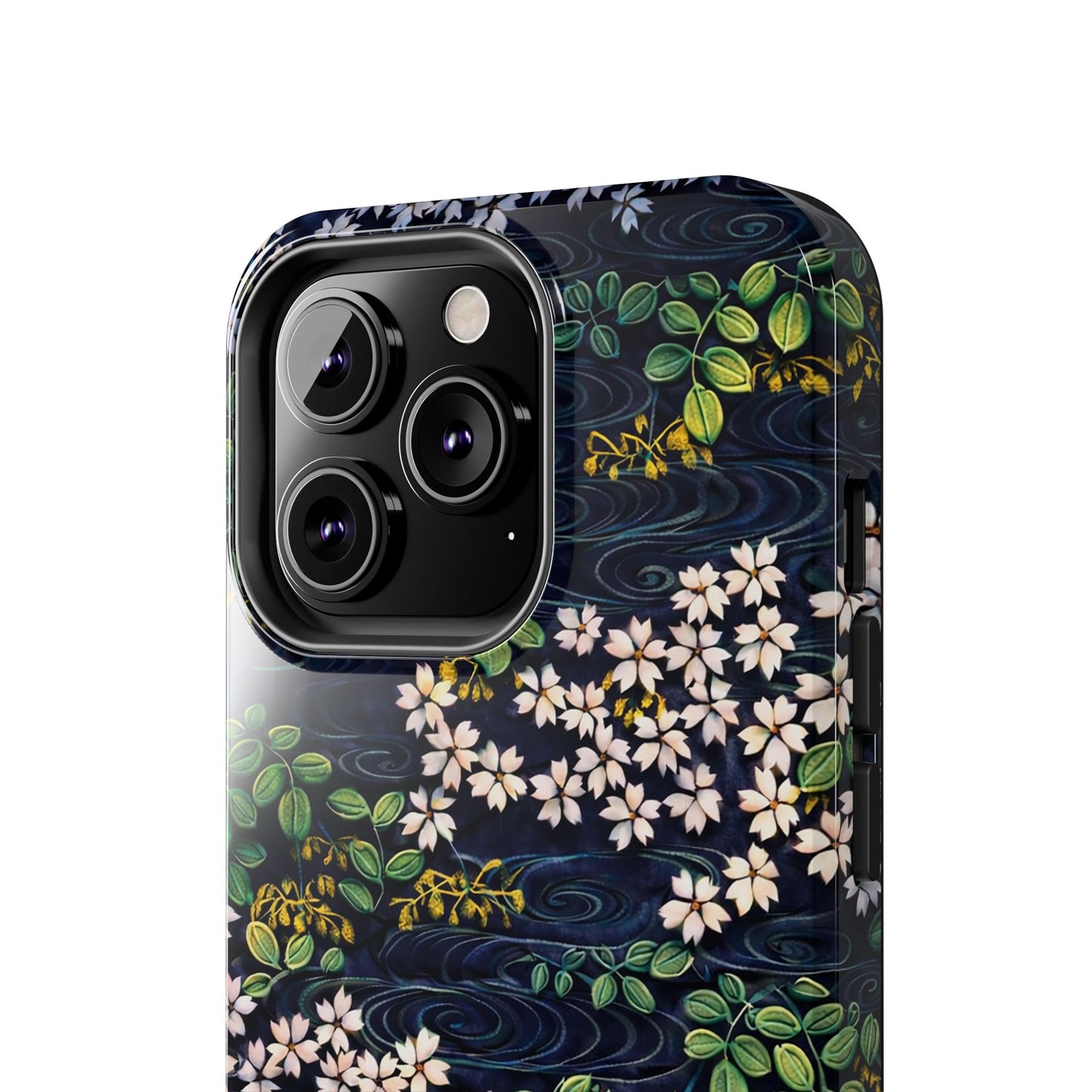 Sakura River Night Phone Case – Japanese Chiyogami Inspired Design