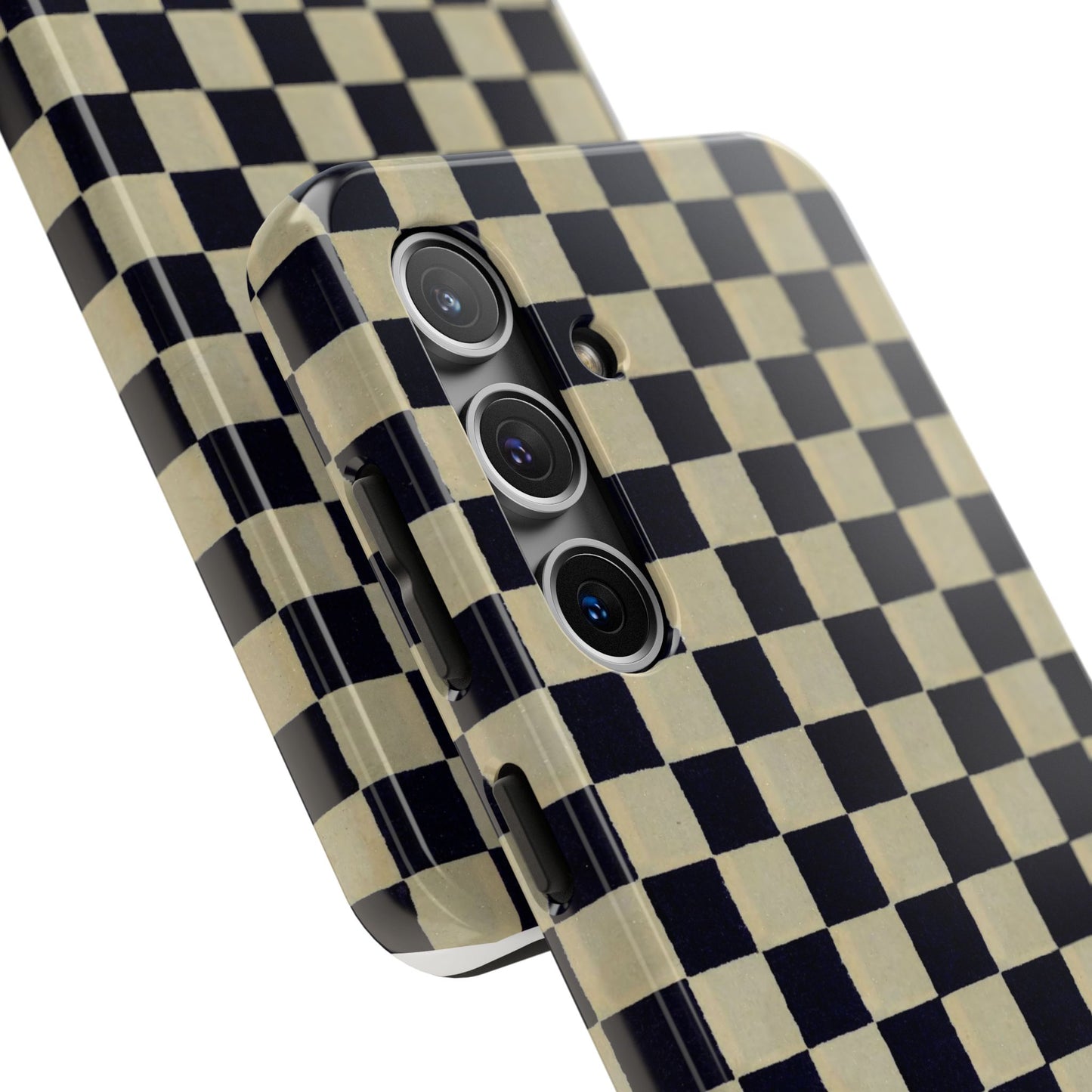 Ichimatsu Check Phone Case | Japanese Chiyogami Art | Taisho Modern Design 1926