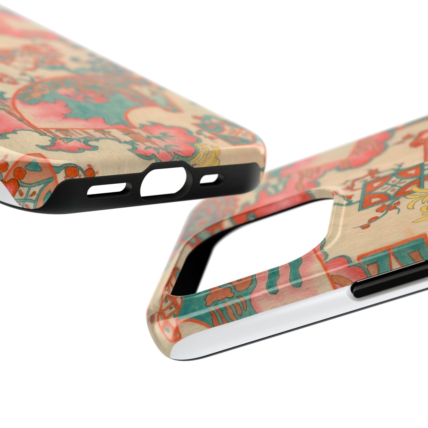 Meiji Era Fan & Chrysanthemum Phone Case | 1901 Zuan Hyakushu | Japanese Art