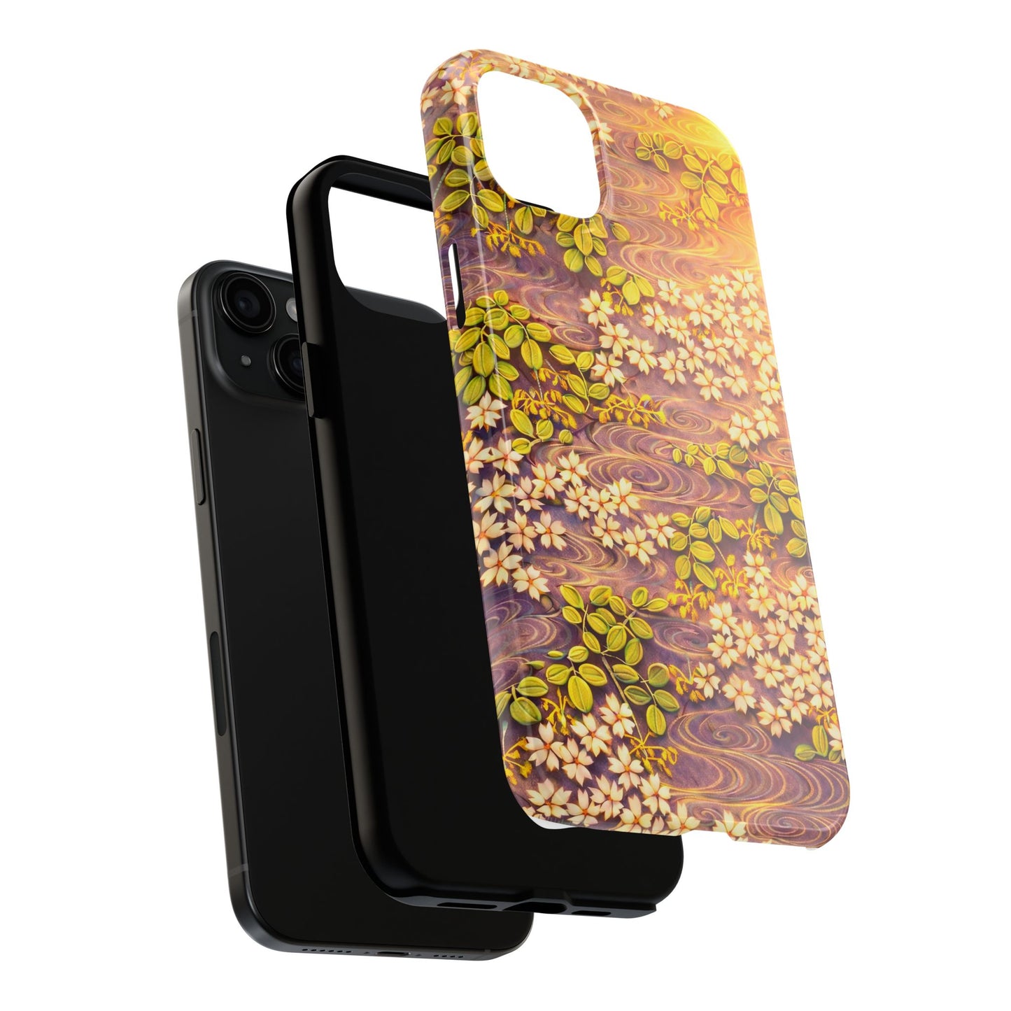 Sakura River Morning Light Phone Case – Japanese Chiyogami Inspired